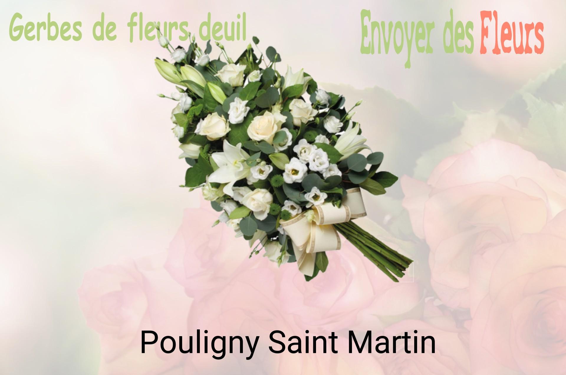 Gerbe de fleurs de deuil livrée à Pouligny-Saint-Martin